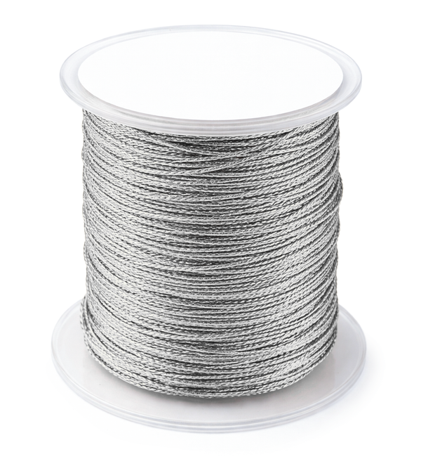 Metallic-Kordel geflochten 1mm 50 m/Rolle