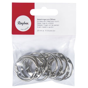 Metallringe zum Öffnen 25 mm 10 Stück