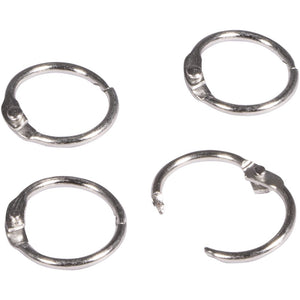 Metallringe zum Öffnen silber 17mm 12 Stück