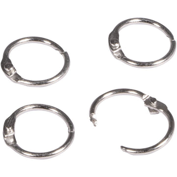 Metallringe zum Öffnen silber 17mm 12 Stück