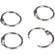 Metallringe zum Öffnen silber 17mm 12 Stück