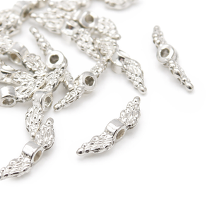 Micro Engelflügel aus Metall 12x3mm 20 Stück/Btl