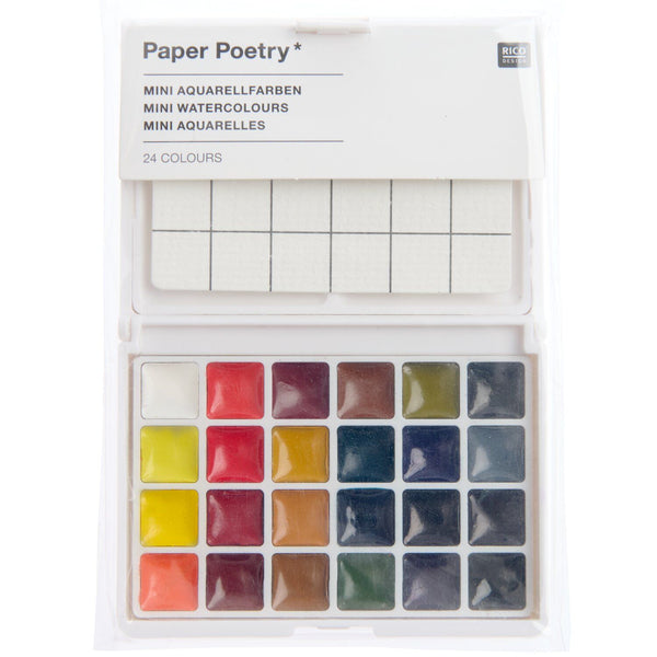 Mini Aquarellfarbkasten Klassik 24 Farben