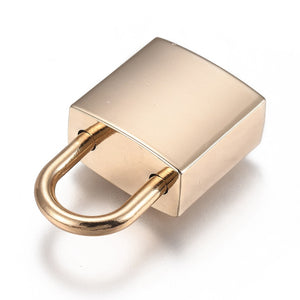 Mini-Bogenschloss mit Schlüssel golden 35x20x11mm 1 Stück