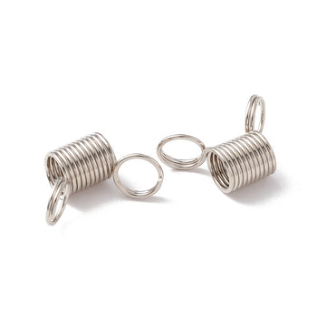 Mini-Federklemmen aus Edelstahl – Perlenstopper &amp; Verschlusshelfer für Schmuckherstellung rostfrei 1,9–2,8 cm Ø 0,8 cm 3 Stück