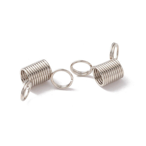 Mini-Federklemmen aus Edelstahl – Perlenstopper & Verschlusshelfer für Schmuckherstellung rostfrei 1,9–2,8 cm Ø 0,8 cm 3 Stück