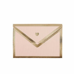 Mini Love Letter Set Pastell 5x3,5cm  8 Umschläge in 4 unterschiedlichen Designs