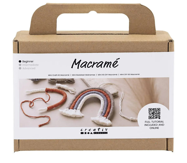 Mini Kreativ Set Macramé Regenbogen