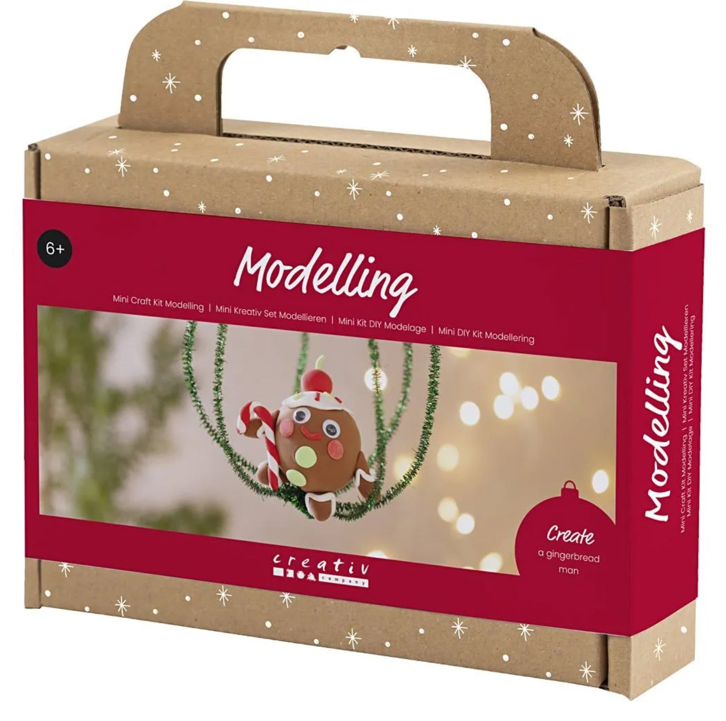 Mini Kreativ Set Modellieren Lebkuchenmann 14teilig