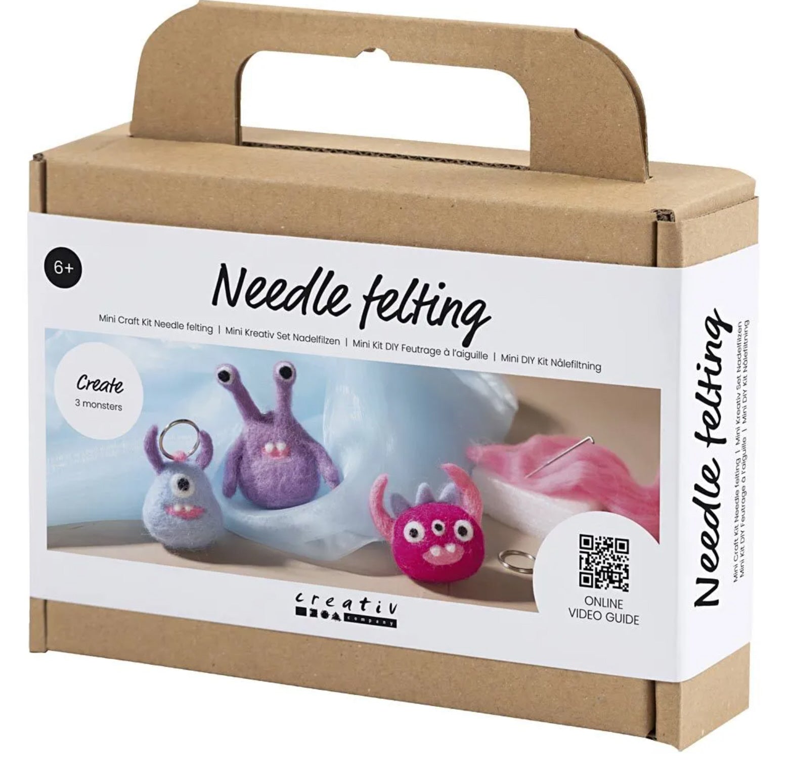 Mini Kreativ Set Nadelfilzen Monster