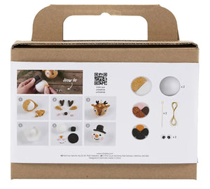 Mini Kreativ Set Weihnachtskugeln Rentier und Schneemann