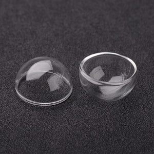 Mini Glas Halbkugel Globe klar 25x25mm 5 Stück/Pkg.