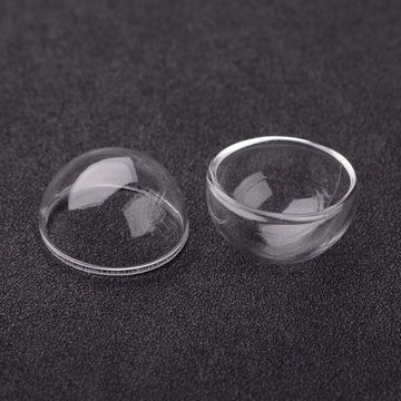 Mini Glas Halbkugel Globe klar 25x25mm 5 Stück/Pkg.