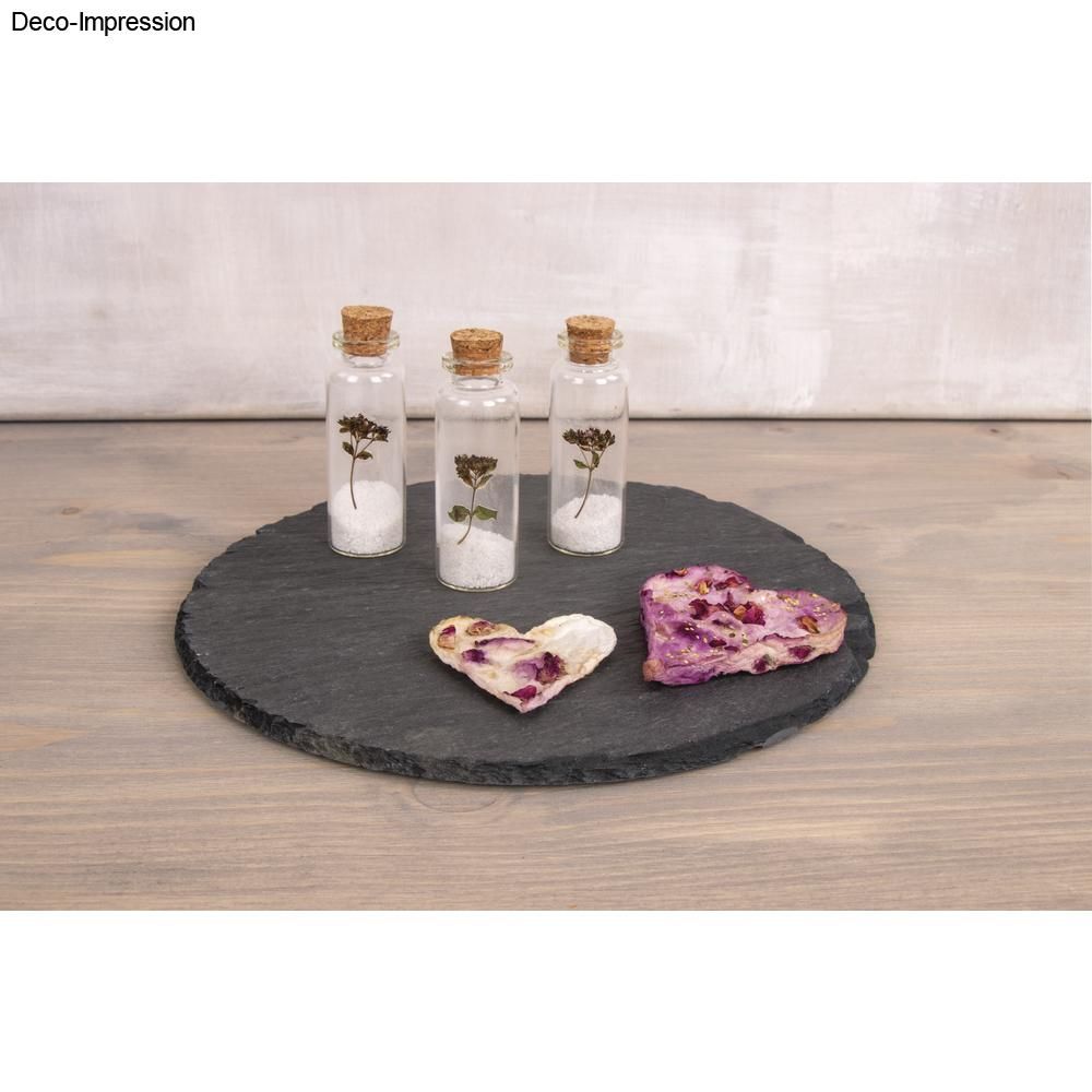 Mini Glasfläschchen transparent mit Korkverschluss ø 3cm 7,5cm 35ml