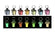 Miniatur Laternen aus Resin nachleuchtend sortiert 15x11mm 5 Stück
