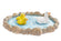 Miniatur Teich mit Gänsen aus Polyresin 7cm 1 Stück