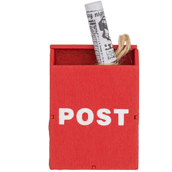Rico Design Miniatur Briefkasten mit Zeitung 5x3,5x1,8cm