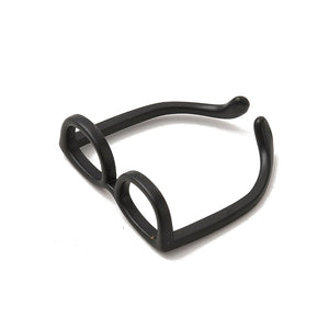 Miniatur Brillengestell aus Metall schwarz 17mm 1 Stück