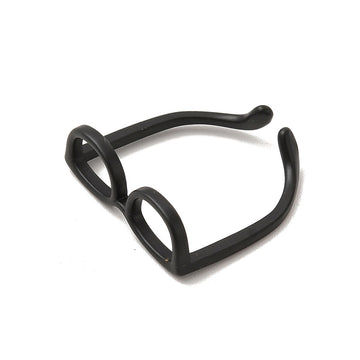 Miniatur Brillengestell aus Metall schwarz 17mm 1 Stück