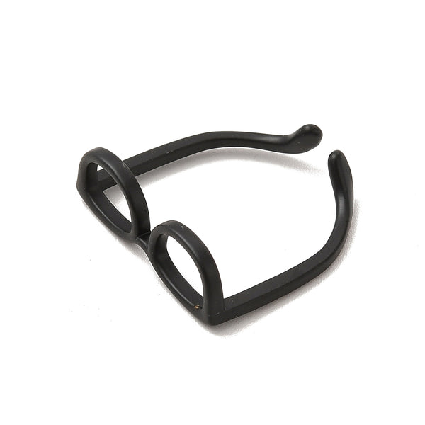 Miniatur Brillengestell aus Metall schwarz 17mm 1 Stück