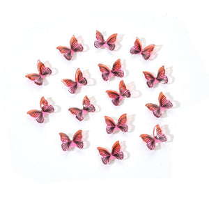 Miniatur Schmetterlinge aus Acryl 8x10mm 10 Stück