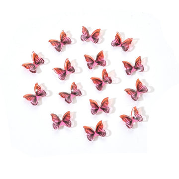 Miniatur Schmetterlinge aus Acryl 8x10mm 10 Stück