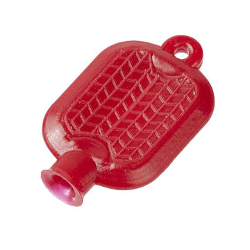 Miniatur Wärmflasche rot 2cm 2 Stück