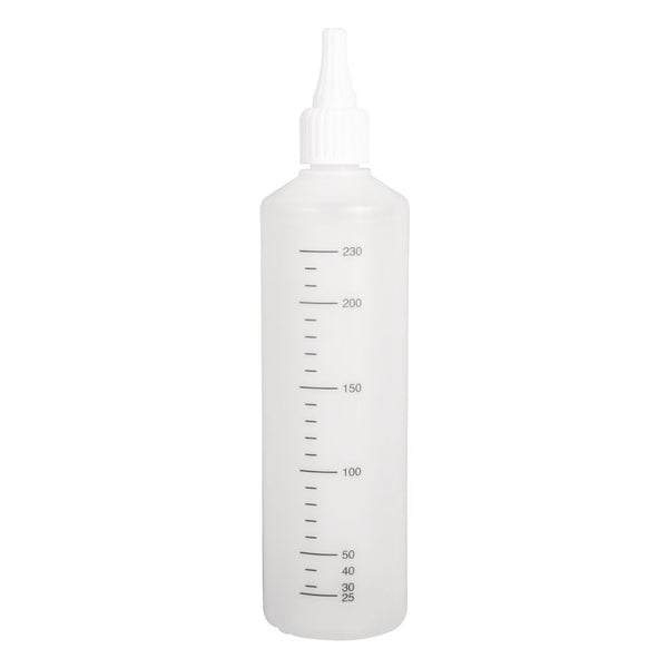 Mischflasche mit Verschlusstülle und Skalierung 250ml