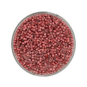 Miyuki Delica 11/0, Rosé-Metallic, 2 mm, 4 g/Dosis