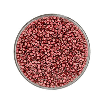 Miyuki Delica 11/0, Rosé-Metallic, 2 mm, 4 g/Dosis