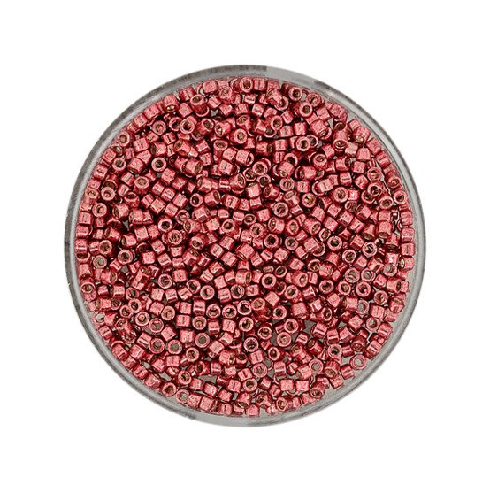 Miyuki Delica 11/0, Rosé-Metallic, 2 mm, 4 g/Dosis