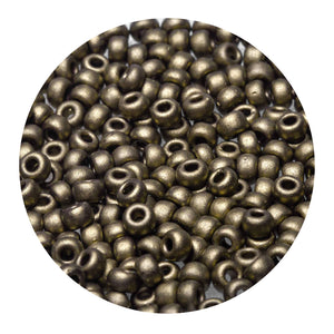 Miyuki Rocailles dorado matt metallic 2,5mm 4g