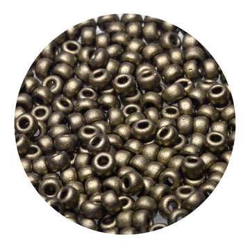 Miyuki Rocailles dorado matt metallic 2,5mm 4g