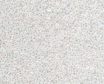 Miyuki Delica 11/0 Perlweiß, 2 mm, 9 g/Dosis