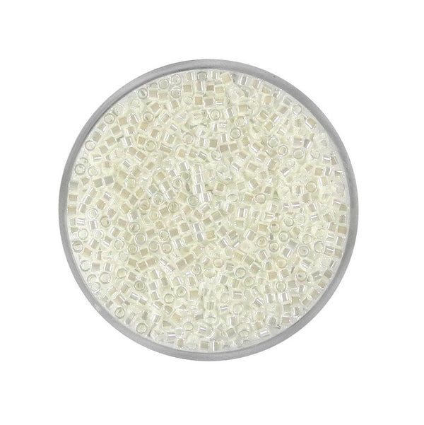 Miyuki Delica 11/0 pearl white 2mm 9g/Dose