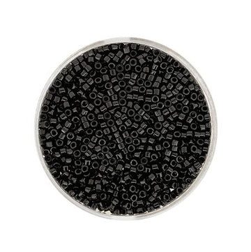 Miyuki Delica Glasperlen schwarz 11/0 2mm 9g/Dose