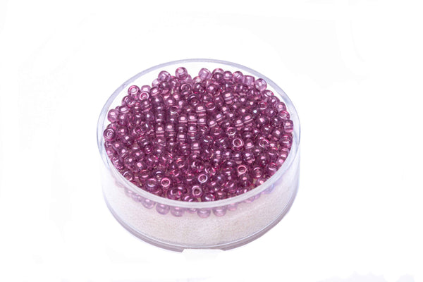 Miyuki Rocailles transparent luster violett 2,5mm 6g / Dose