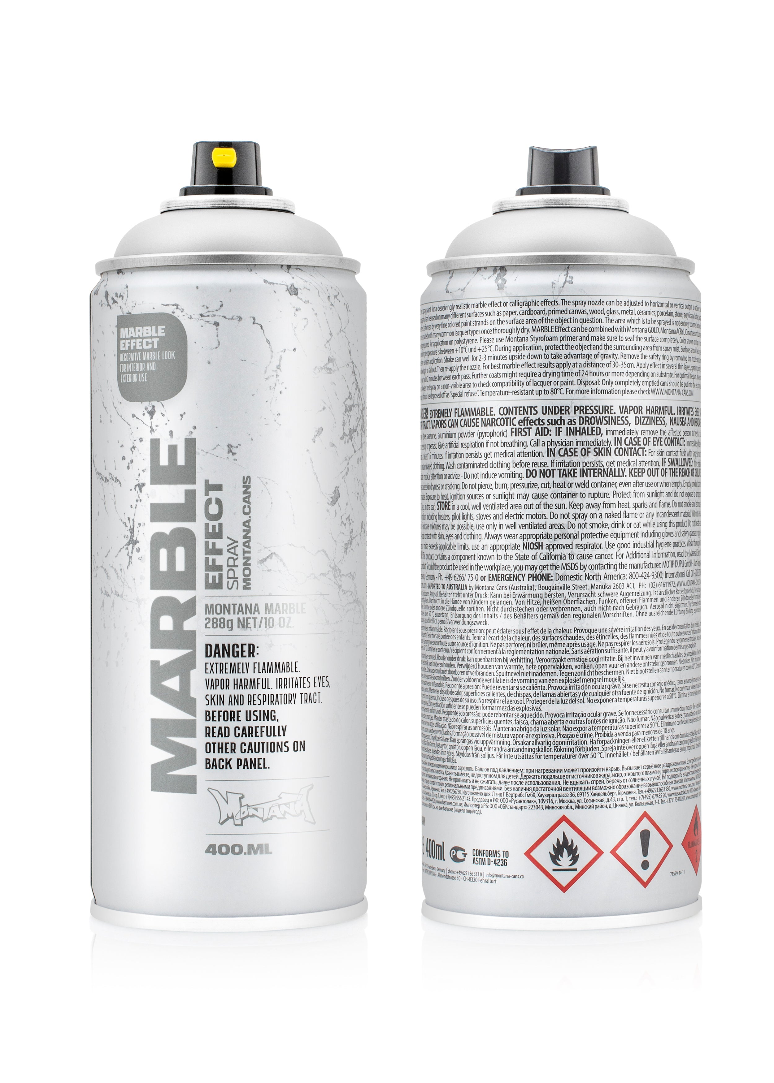 Montana Marble 400ml Montana-Dosen Effektlack Sprühfarbe Sprühdosierung