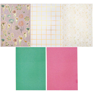 Motivpapierblock Futschikato Flower Power FSC A4 24 Blatt