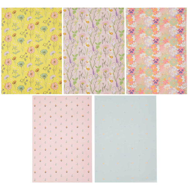 Motivpapierblock Futschikato Flower Power FSC A4 24 Blatt