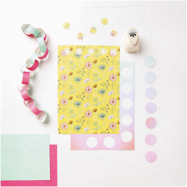 Motivpapierblock Futschikato Flower Power FSC A4 24 Blatt