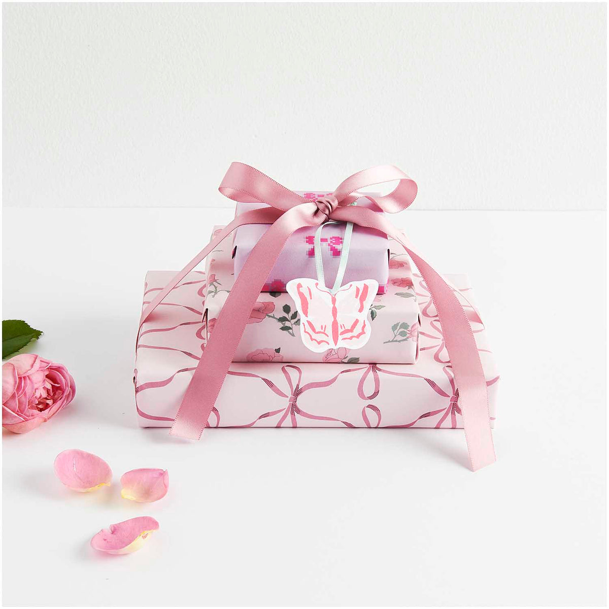 Motivpapierblock La Vie En Rose FSC MIX A4 23 Blatt 11 Designs Ausschneidebogen Glitzerkarton