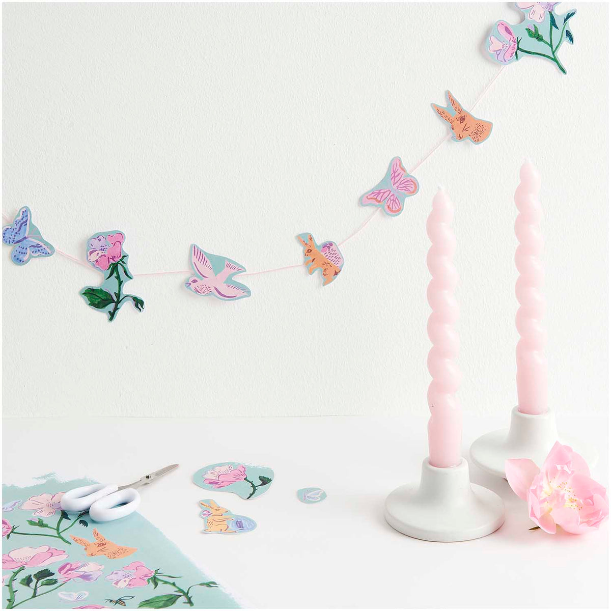 Motivpapierblock La Vie En Rose FSC MIX A4 23 Blatt 11 Designs Ausschneidebogen Glitzerkarton