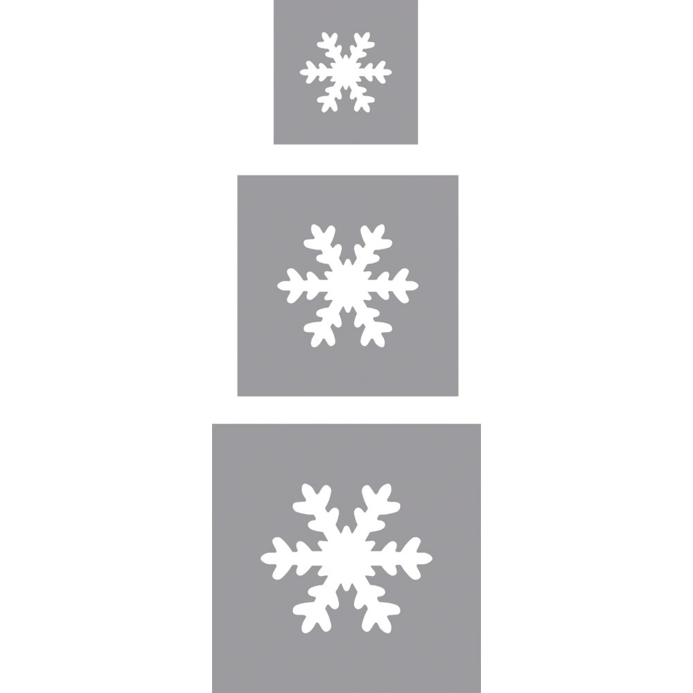 Motivstanzer Schneeflocke 3 Stück Stanzen-Set Bastelstanzer