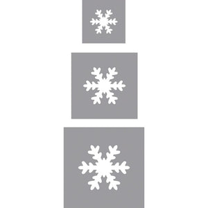 Motivstanzer Schneeflocke 3 Stück Stanzen-Set Bastelstanzer
