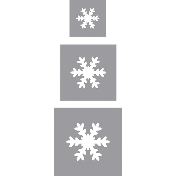 Motivstanzer Set Schneeflocke 3 Stück