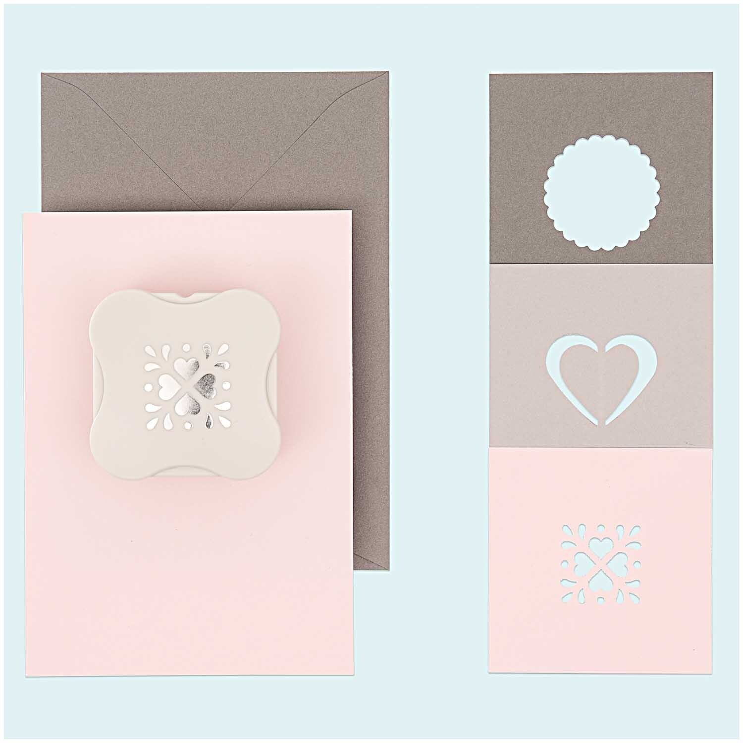 Motivstanzer Rosette gezackt rund magnetisch 3cm