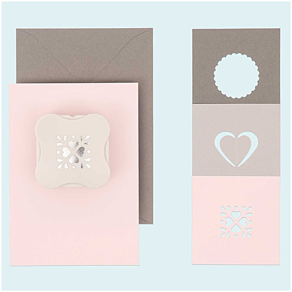Motivstanzer Rosette gezackt rund magnetisch 3cm