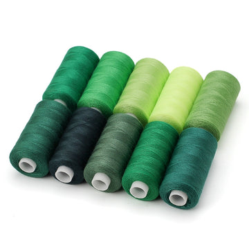 Nähgarn aus Polyester in 10 verschiedenen Farben 10er-Pack