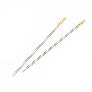 Nähnadeln Set aus Stahl golden 31~51x0,7~1,0 mm